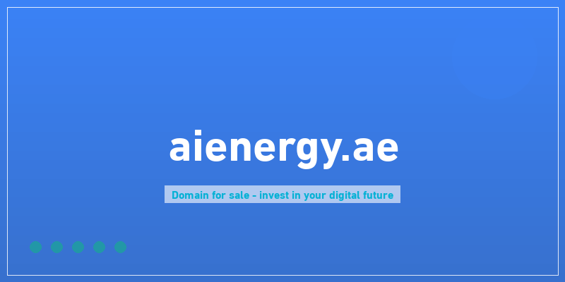 AI Energy Solutions for Smart & Sustainable Power
